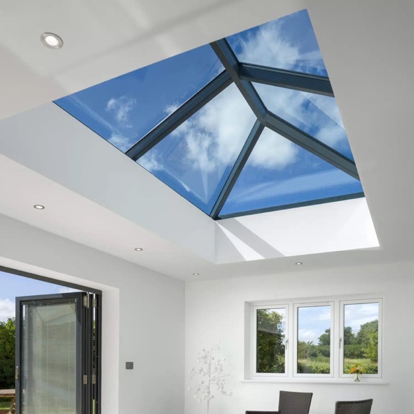 Opening rooflight fitted to a flat roof