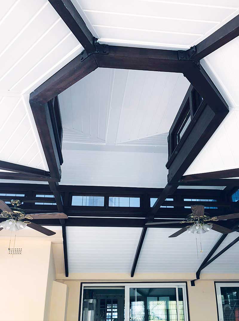 Conservatory roof insulation installation by Conservandsave