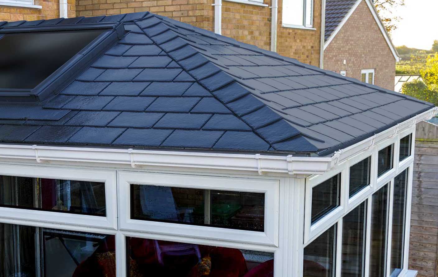 EN-CAP tiled conservatory roof upgrade installed on a conservatory
