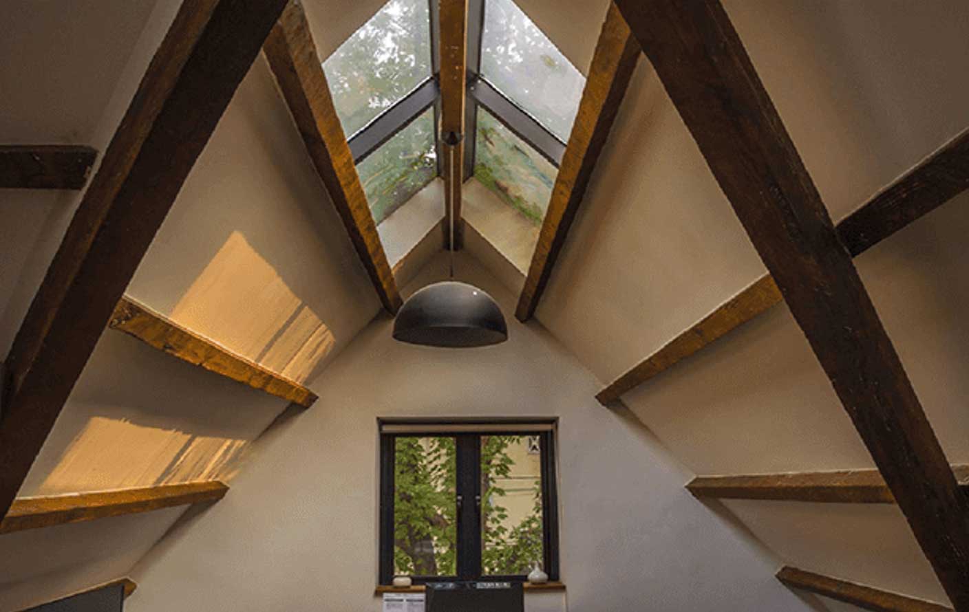 Loft insulation installed in a home to reduce heat loss