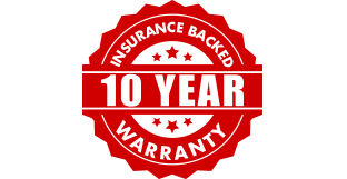 10 Years Insurance backed warranty